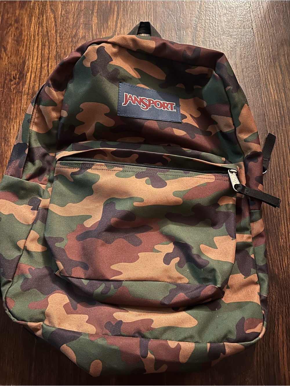 Jansport Woodland Camo Backpack - Green & Brown